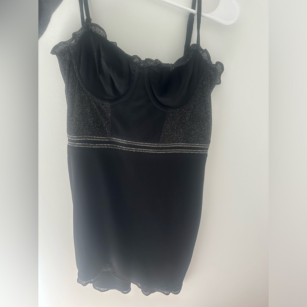 Revolve mini black dress - small never worn